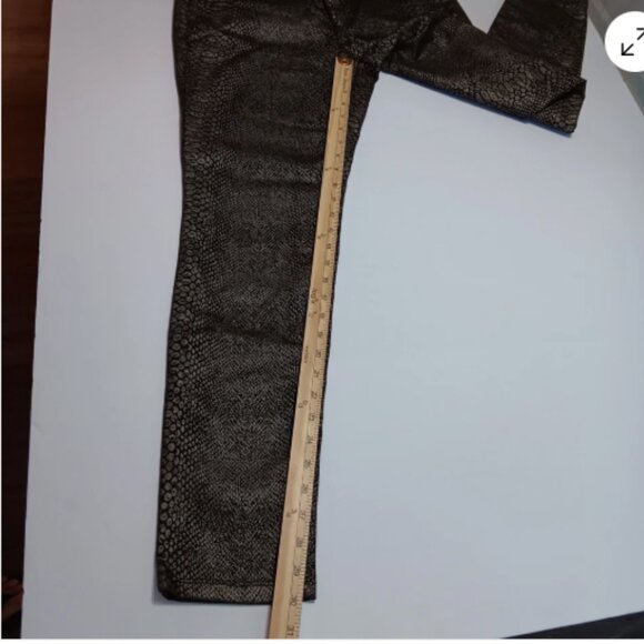Grane Womens Juniors 13 Jeggings Snakeskin Print‎ Low Rise Stretch Pants D1 - Picture 7 of 12